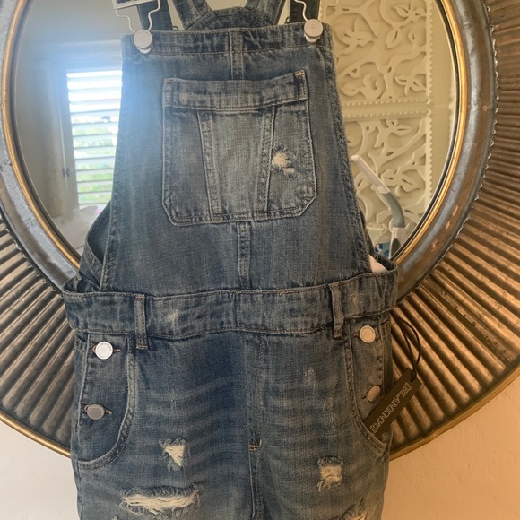 BLANKNYC Short Denim Overall 25 - Picture 8 of 14